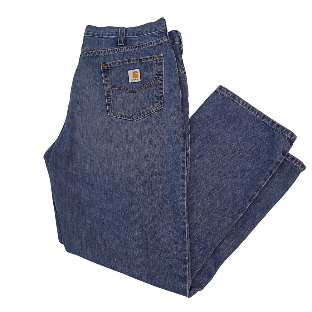 Carhartt Mens Relaxed Fit‎ Straight Leg Jeans Blue Denim 40x32 101483-988